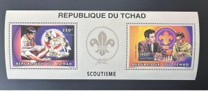 Chad 1996 Mi. Bl. 258 A Scouting Scouts Chess Chess Kasparov Wildlife-