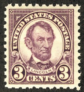 US #584 SCV $135.00 XF JUMBO mint never hinged, freshly broken from  large bl...