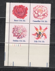 Scott # 1876-1879  unused OG MNH Plate Block of 4