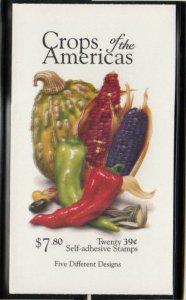 2006 Crops of the Americas BK302 sealed booklet 39c complete as issued CV $30