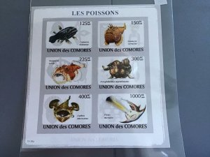 Comoro Islands 2009 Sea Creatures  mint never hinged stamps sheet R24113