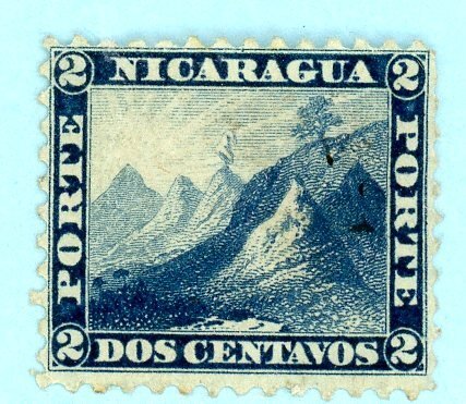 Nicaragua, Scott #4, Unused, Hinged