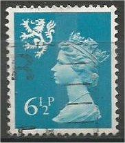 SCOTLAND, Machins, 1974, used 61/2p Prussian blue, Scott SMH7