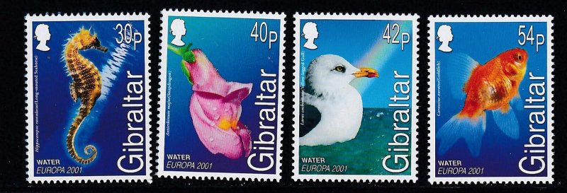 Gibraltar # 871-874, Europa, Marine Life,  Mint NH, 1/2 Cat.