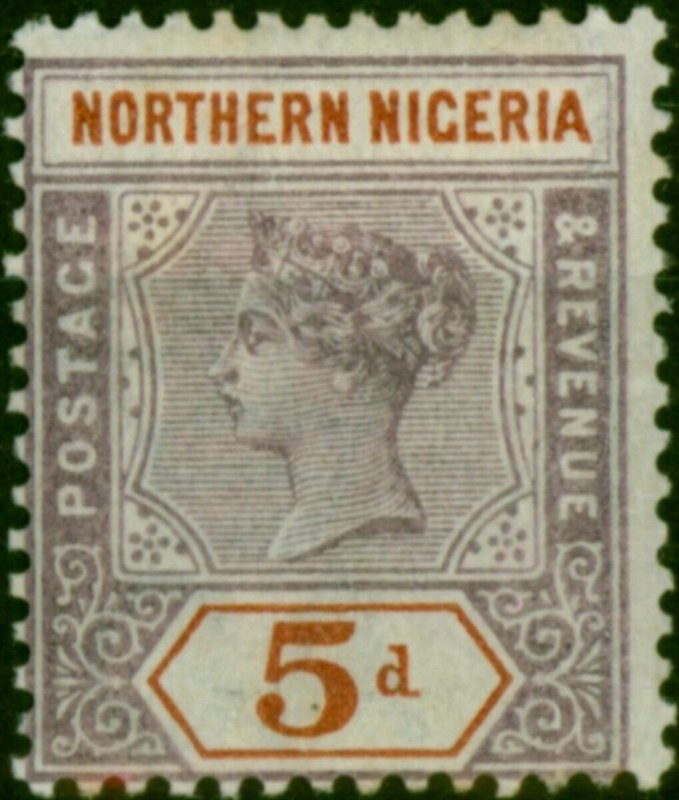 Northern Nigeria 1900 5d Dull Mauve & Chestnut SG5 Fine LMM