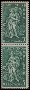 US 1100 Gardening Horticulture 3c vert pair MNH 1958