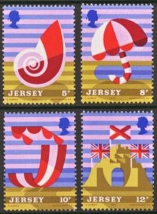 $1 World MNH Stamps (1225), Jersey Scott 124-7, set of 4 MNH Tourism