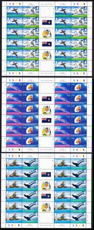 BAT Birds Penguins Seals Full Sheets of 12 sets SG#500-505 CV?130+