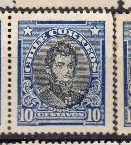 Chile 1911 Early Issue Mint hinged Shade of 10c. NW-12459