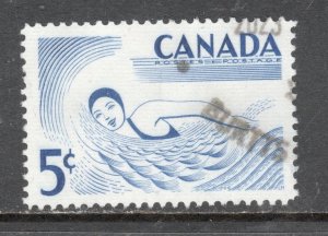 CANADA  Scott#  366 used   single