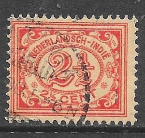 Netherlands Indies 106: 2.5c Numeral, used, F-VF