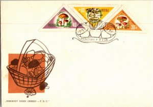 Poland, Worldwide First Day Cover, Mushrooms