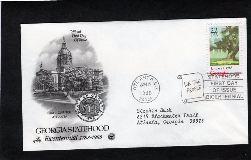 2339 Georgia, FDC ArtCraft/PCS addressed