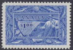 CANADA 1951 FISHERMAN $1 MNH **