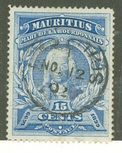 Mauritius #115 Used Single