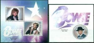 David Bowie In Memoriam Music Benin MNH stamp set