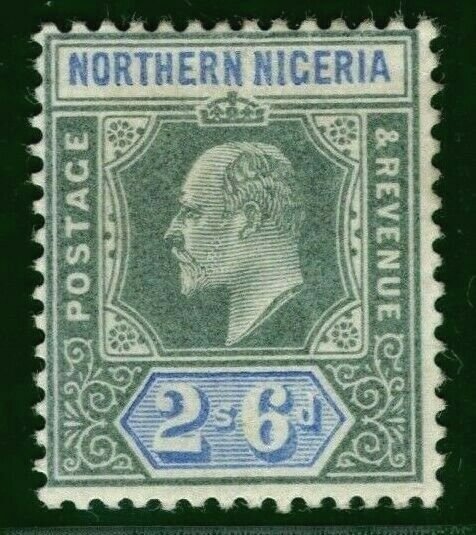 NORTHERN NIGERIA KEVII Stamp SG.27 2s/6d High Value Mint MM 1905 Cat £60 YBLUE67