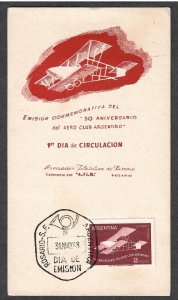 Argentina Airmail # C71 Aviation Club Anniversary Maxi Card - I Combine S/H