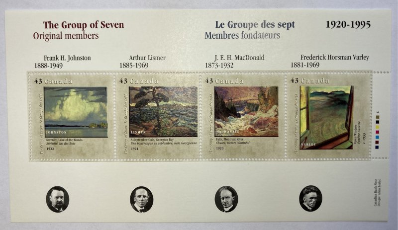 CANADA 1995 #1560 Canada Day - Group of Seven - MNH
