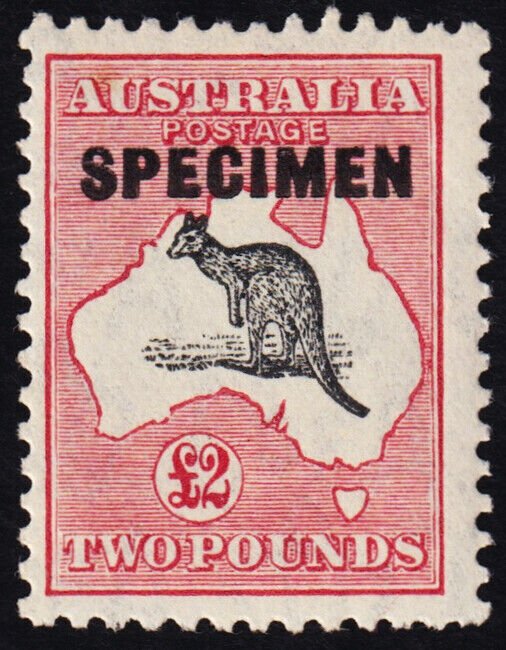 Australia Scott 129 Specimen (1934) Mint NH F-VF M