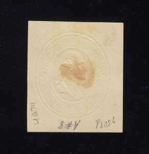 U274 Mint Cut Square, Cat 225.00