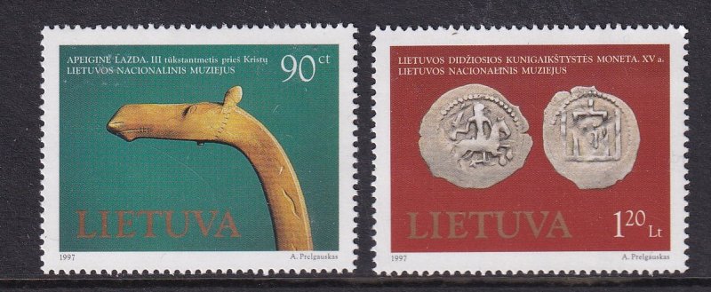 Lithuania  #579-580  MNH  1997  museum art