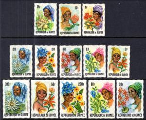 Guinea 422-432,C86-C87 Flowers Costumes MNH VF