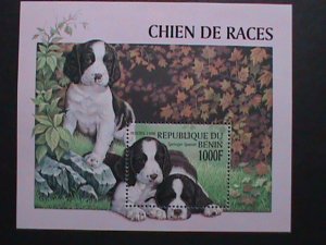 BENIN 1998 WORLD FAMOUS LOVELY DOGS MNH S/S VF WE SHIP TO WORLD WIDE