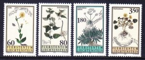 Liechtenstein 1056-59 MNH 1996 Various Flowering Plants Full Set of 4