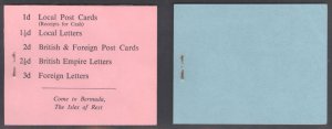 Bermuda 1948 5s & 10s6d COMPLETE BOOKLETS Scott 121Ac SG SB1-SB2 MNH Cat $340