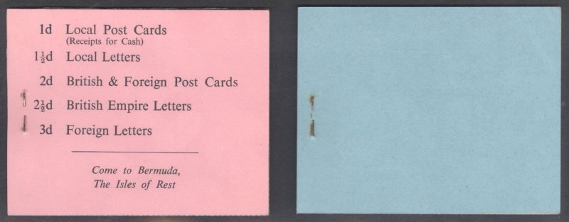 Bermuda 1948 5s & 10s6d COMPLETE BOOKLETS Scott 121Ac SG SB1-SB2 MNH Cat $340