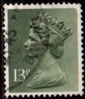 Great Britain - #MH82 Machin Queen Elizabeth II - Used