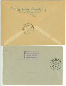 Germany Registered Cover Semi Postal Stamp Collection Deutsches Reich WWII