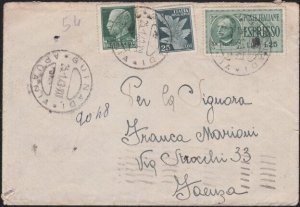 ITALY 1943 Express mail cover ex Guinadi...................................B2802