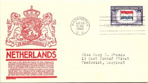 United States, District of Columbia, First Day Cover, Overrun Nations, Nether...