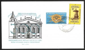 South Africa SC#308-309 Church Tricentenary (1965) FDC