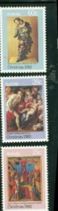 Australia Christmas , 3 stamps