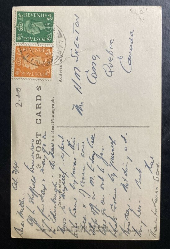 1945 Canadian Fieldpost England RPPC Postcard Cover To Canada Lady Chapel