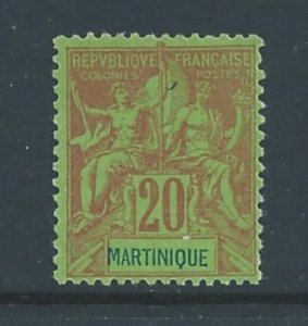 Martinique #42 Mint No Gum 20c Navigation & Commerce