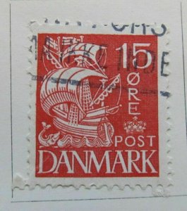 1933 A6P22#100 Denmark 15o Type II Used-