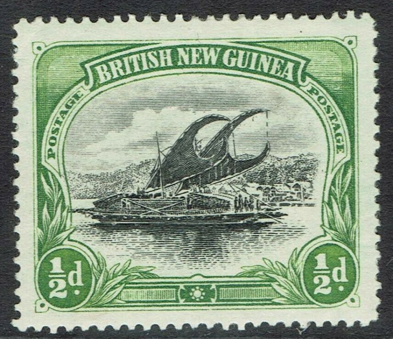 PAPUA 1901 LAKATOI BRITISH NEW GUINEA 1/2D HORIZONTAL WMK 