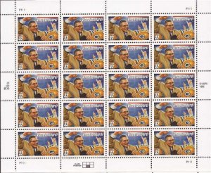 US Stamp - 1997 Legendary Football Coach Vince Lombardi 20 Stamp Sheet   #3147