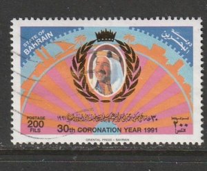 1991 Bahrain - Sc 379 - used VF - 1 single - Sheik Isa