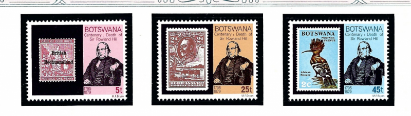 Botswana 234-36 MNH 1979 Rowland Hill Issue