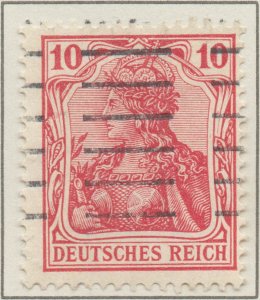 Germany Germania 10pf Lozenges watermark Deutsches Reich stamps 1905 SG85