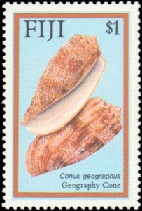 Fiji #564-569, Complete Set(6), 1987, Seashells, Never Hinged