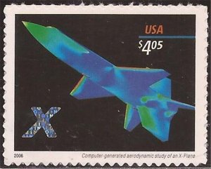 US Stamp - 2006 $4.05 X-Plane - Priority Mail Stamp - Scott #4018