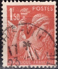 France; 1944: Sc. # 383: Used Single Stamp