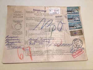 Greece packet parcel post stamps receipt card   A9497