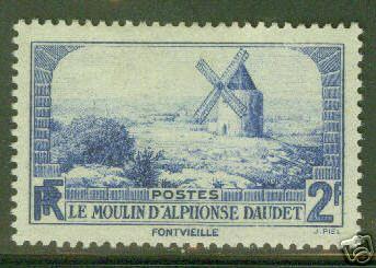 France  Scott 307 MH* Windmill stamp CV $6